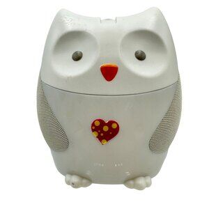 Owl-Shaped Baby Sound Machine With Heart Sleepy Time Buttons Constellation